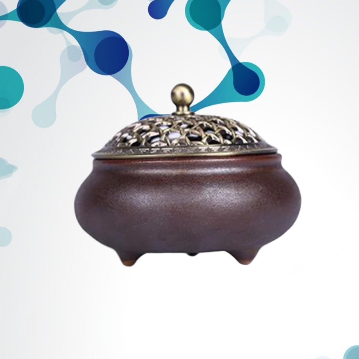 Vintage Ceramic Incense Burner for Bedroom Aromatherapy Desktop Decoration image 3