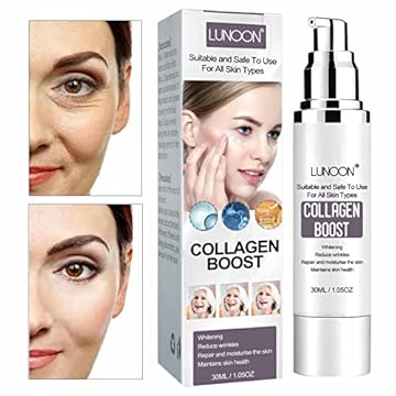Creme Colágeno para Mulheres,30ml Collagen Boost Essence Para Mulheres - Hidratante Anti-Ida, Creme Refirmante para o Rosto, Creme Reparador da IdaAnti-Rugas Adj