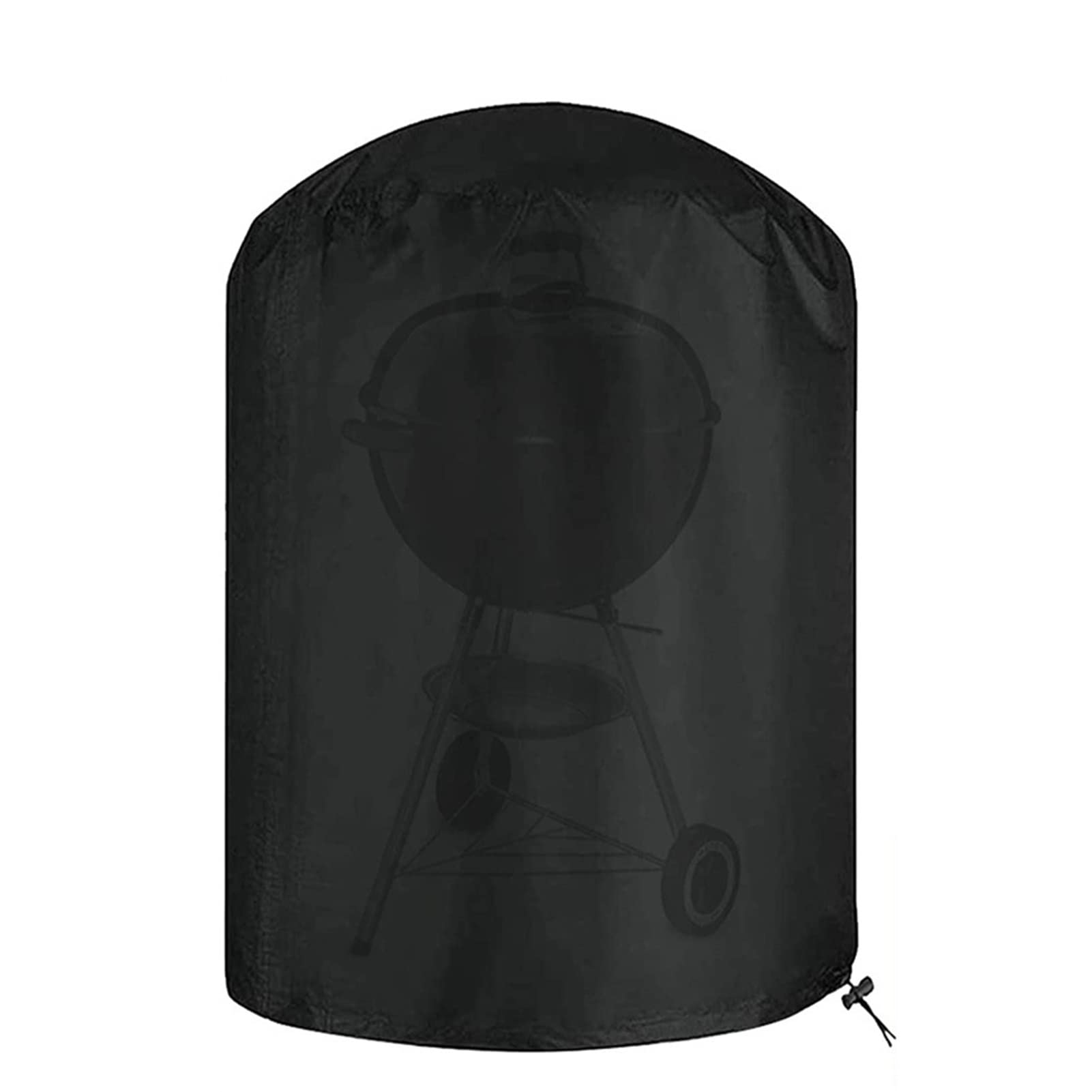 Awsad Black Heavy Duty Waterproof Barbecue Gas Grill Cover,Round Bbq Cover,Windproof,Rip-Proof, Durable And Convenient,Fits Most Grills (Color : Size : 80X80cm)