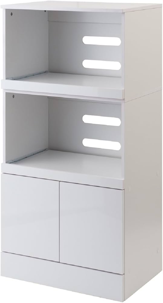 Amazon｜レンジ台 幅60×奥行40×高さ118cm レンジボード 家電製品から