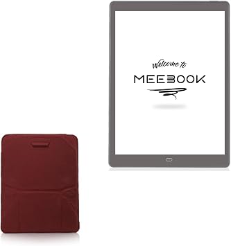 BoxWave Case Compatible with Boyue Likebook eReader P10 10 in - Velvet Pouch Stand, Velour Slip Sleeve Built-in Foldable Kickstand - Burgundy