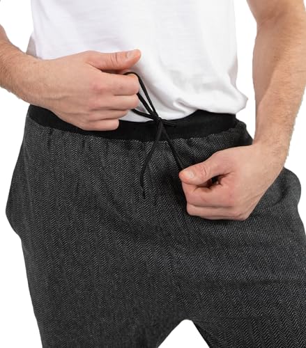 Bottoms Out Knit Jersey Pajama Pants for Men - Lounge and Sleep Pants With Elastic Waist and Drawstring4