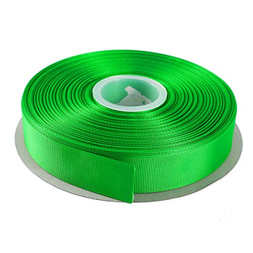 ITIsparkle 1" Inch Grosgrain Ribbon 50 Yards-Roll Set for Gift Wrapping Scrap Books Party Favor Hair Braids Hair Bow Baby Shower Decoration Floral Arrangement Craft Supplies, Emerald Ribbon