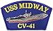 EagleEmblems PM0224 Patch-USS,Midway (2.25x4')
