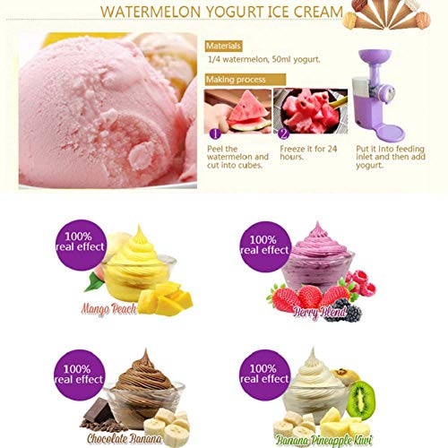 AYDQC Elektronische Eismaschine, klassischer originaler gesunder Dessert-Früchte Soft Servic Maker, Frozen Milchfreie… – Bild 4