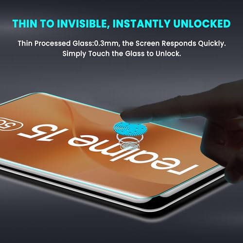 Image of ArmourPro Military Grade UV Tempered Glass Compatible For Realme 15 5G (6.8 Inch) With Easy UV Installation Kit | Edge To Edge Coverage | Crystal Clear, Pack of 2