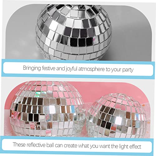 Totority 120 Peças Espelho Bola Reflexiva Mini Bola De Discoteca Bola De Discoteca Enfeites Pendurad