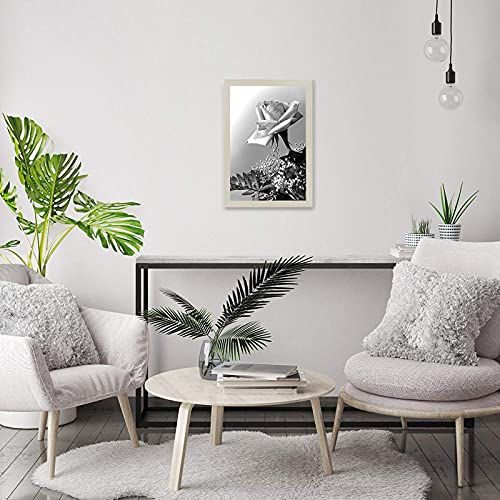 Americanflat 12x18 Poster Frame with Polished Plexiglass - Wide Picture Frames Made of Engineered Wood for Vertical or Horizontal Wall Display - Epic Collection - Light Wood