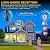 3000+ Miles Range TV Antenna,2026 Strongest Digital TV Antenna for Smart TV and Old TVs, HD Antenna for Local Channels Indoor Outdoor with Amplifier Signal Booster-38ft Coax Cable-Support 8K 4K 1080p