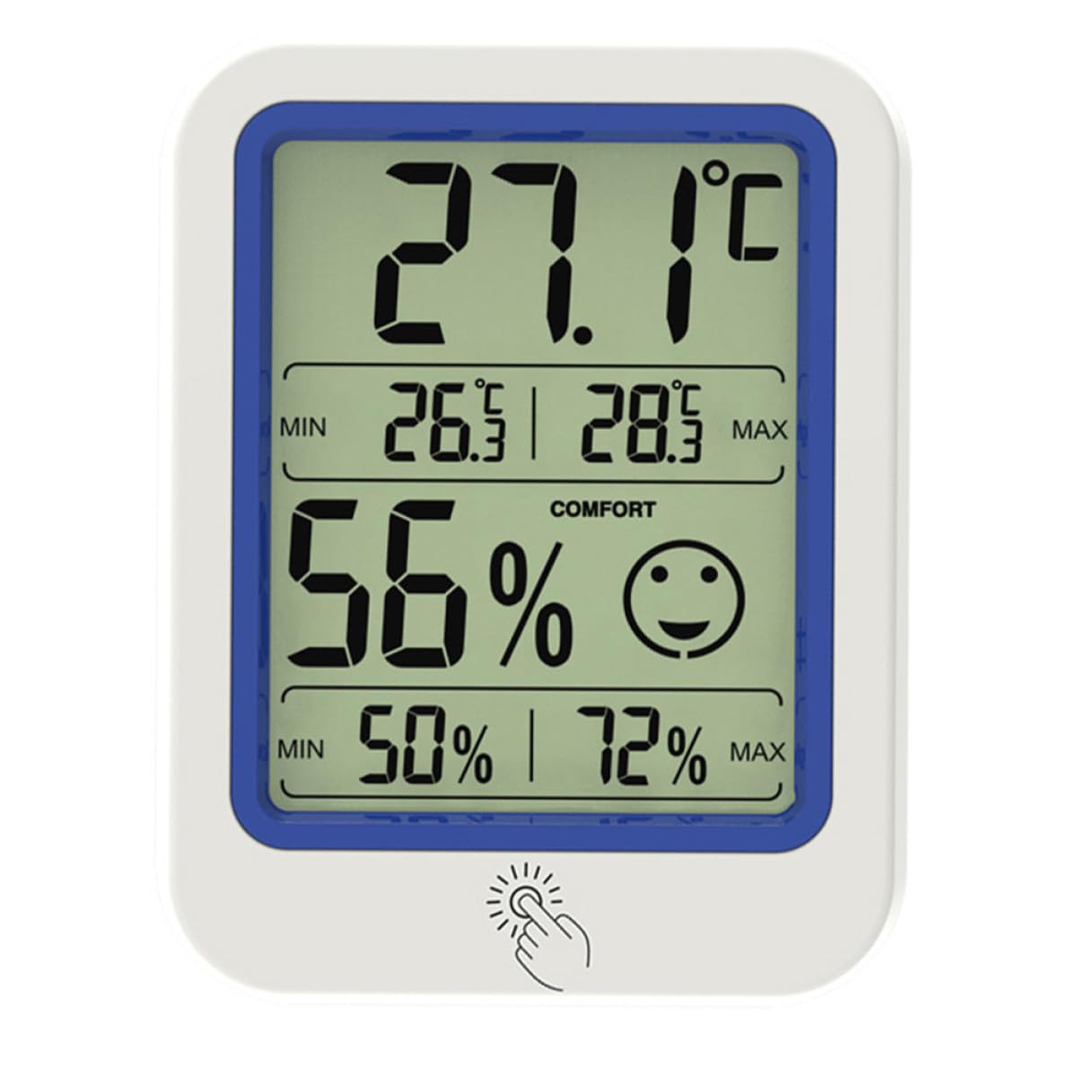 HEMOTON 2 Pezzi Igrometro a Temperatura Termometri Digitali Miniigrotermografo Igroscopio Digitale Misuratore Di Temperatura Termometro Igrometro Digitale Plastica