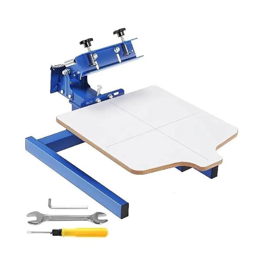 シルクスクリーンプリント用スタンド 印刷機 手動スクリーン印刷機 4色 360度回転 シルクスクリーン DIY印刷