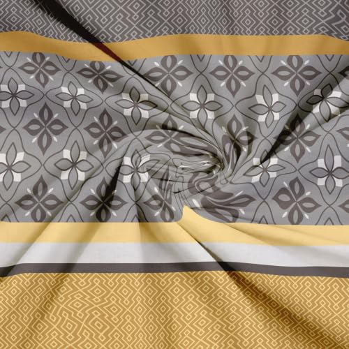 Image of Home Ecstasy 100% Cotton King Fitted Bedsheet with 2 Pillow Covers - (Size 72 x 78 inches, 140 TC, Colour - Grey)