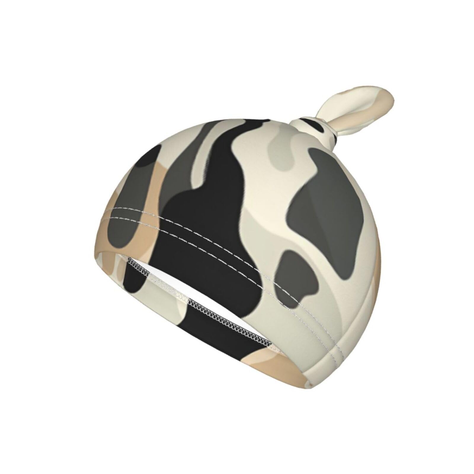 3D nadruk krowy koc i czapka dla noworodków, przytulna chusta dla niemowląt, malucha, komfort, 29 x 53 cm