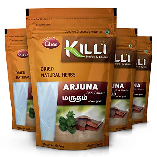KILLI Arjuna | Marutham | Terminalia arjuna | Arjun Bark Powder, 100g (Pack of 4)