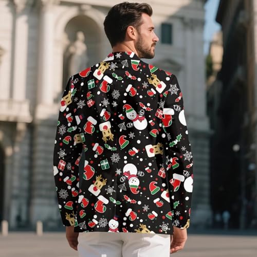 Mens Casual Blazer Sport Coat Summer Fashion Gentleman Lightweight One Button Business Suit Jackets3