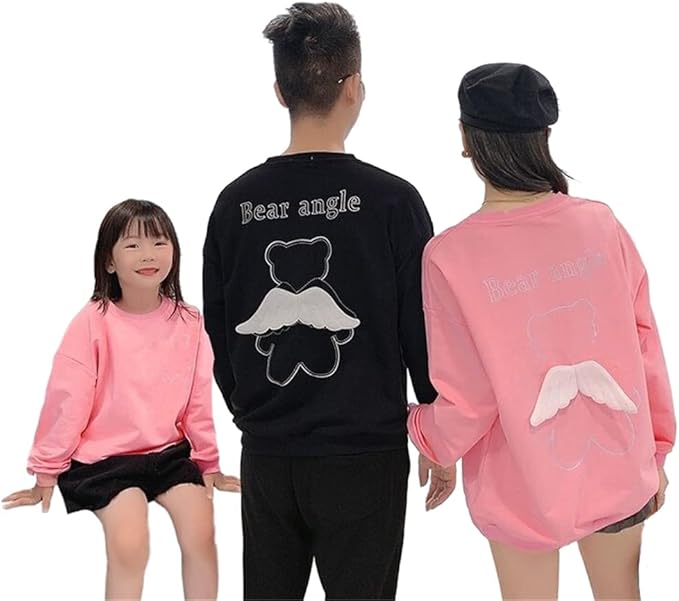 Amazon ジュタオピン 親子 ペアルック トレーナー 親子コーデ 秋 冬 親子 お揃い ペア パーカー お揃い 子ども服 親子ペアルック 長袖 姉妹 ペアルック 兄弟 お揃い 服 家族 ペアルック 出産祝い 可愛い くま クリスマス プレゼント トレーナー パーカー 通販