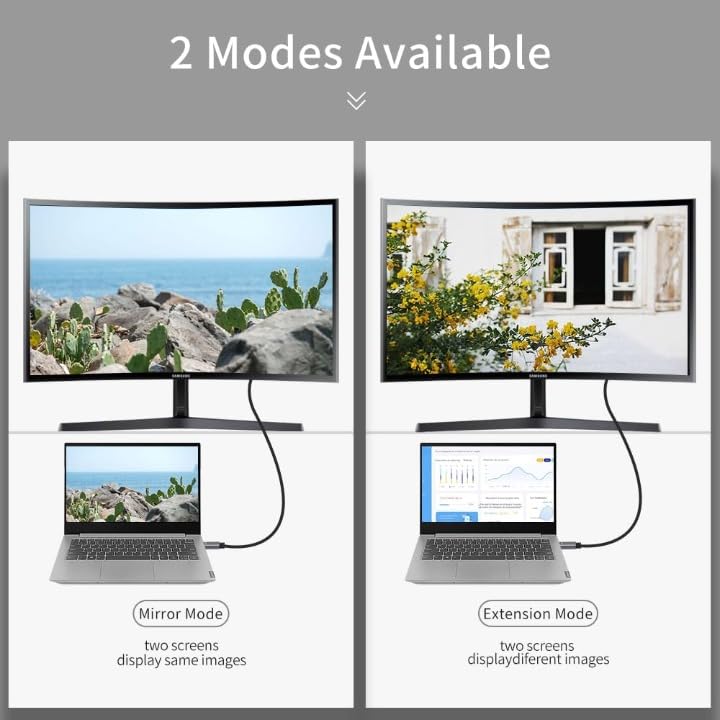 Image of MICROWARE USB C to DisplayPort 1.4 Cable 6FT 8K@60Hz, 4K@120Hz, USBC Type C to DisplayPort Unidirectional USB C to DP Compatible with Thunderbolt 5 /4 /3, MacBook Pro /Air, iPad, iPhone 17 /16, Mac mini