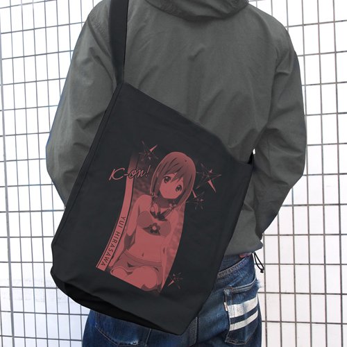 K-Yui Hirasawa tropical Shoulder Tote Bag Black – vue 2