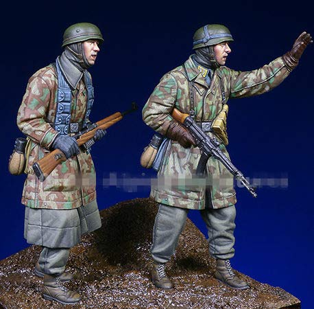 XINGCHANG 1/35 Figurines En Résine Maquettes Anti-Chimiques Double Groupe - Non Assemblé Non Peint - Parfait Pour Maquettistes