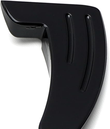 Miniatura 8 de iJDMTOY Extensiones de paleta grandes con acabado en negro brillante compatibles con Dodge Challenger Charger Durango, Grand Cherokee, 300300C