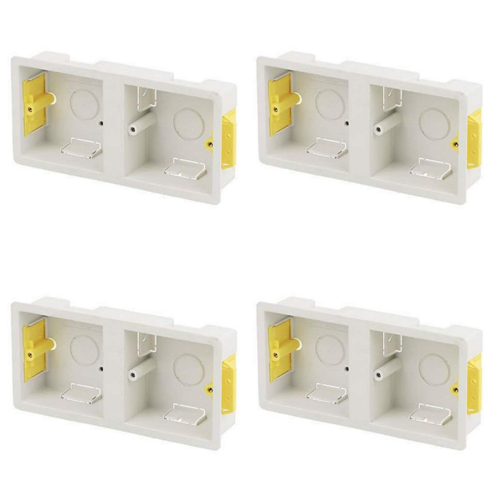 6 x Appleby SB637 Dry Lining ""Fast Fix"" Boxes Dual (2X1) Gang 32mm Deep