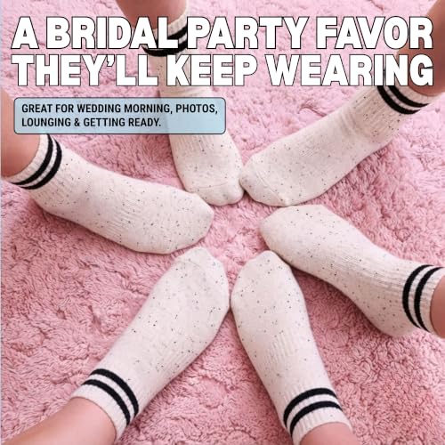 Image of Funky Junque Bride Crew Socks, Bachelorette Wedding Party Gift