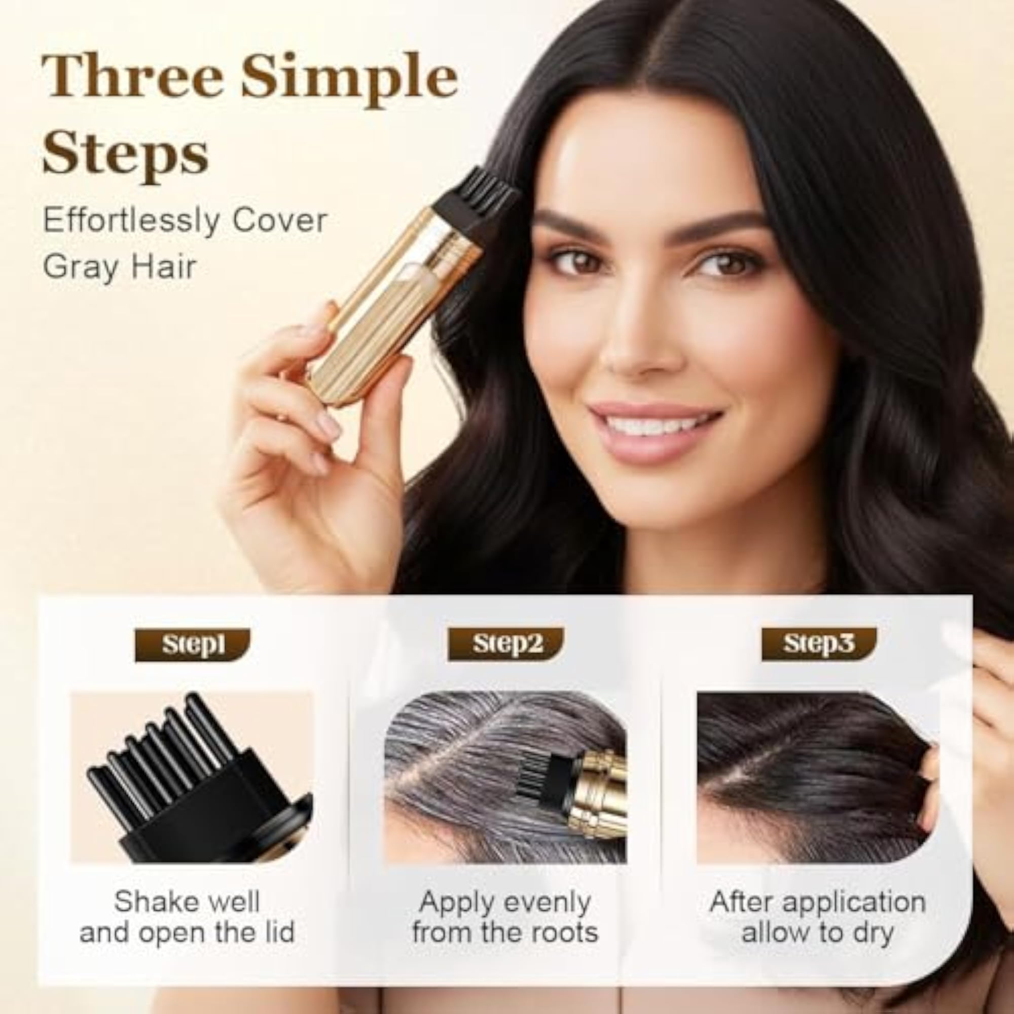 2-in-1 Convenient Hair Dye Comb for Gray Hair