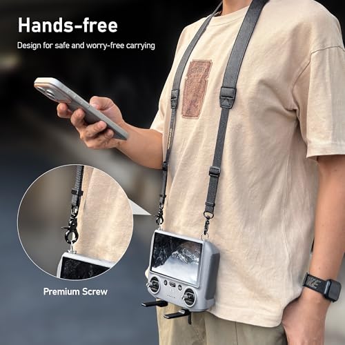 Image of CYNOVA Remote Controller Lanyard for DJI RC 2 & RC Pro, Mini 5 Pro Lanyard Neck Strap, Compatible with Mini 4 Pro /Mini 3 / DJI Flip /Mavic 4 Pro /Air 3S, Drone Controller Accessories