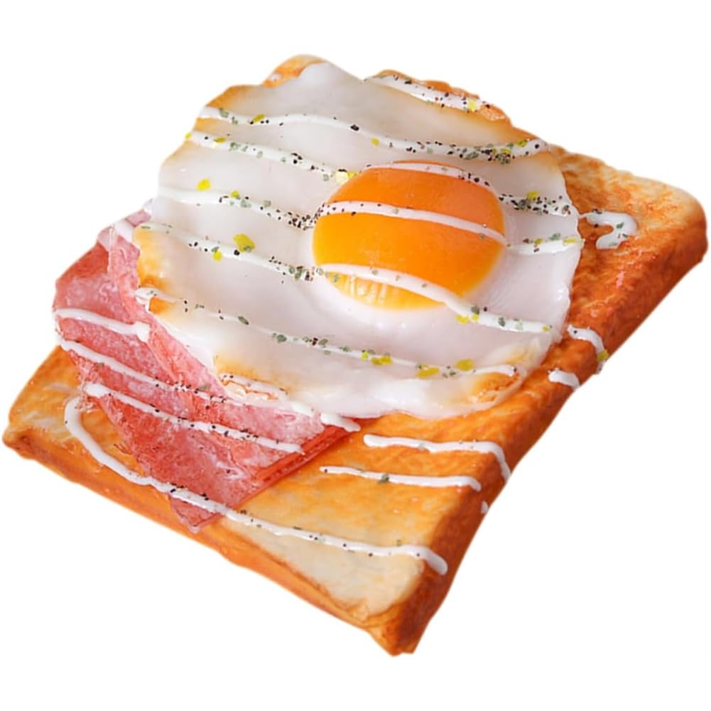Oewwthy Toast Model for Display in Stores, Simulates Bread Decoration with Realistic Touch, Ideal for Food Props