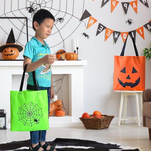 6PCS Halloween Trick or Treat Tote Bags For Candies,Biscuits,Party Favors - image 2