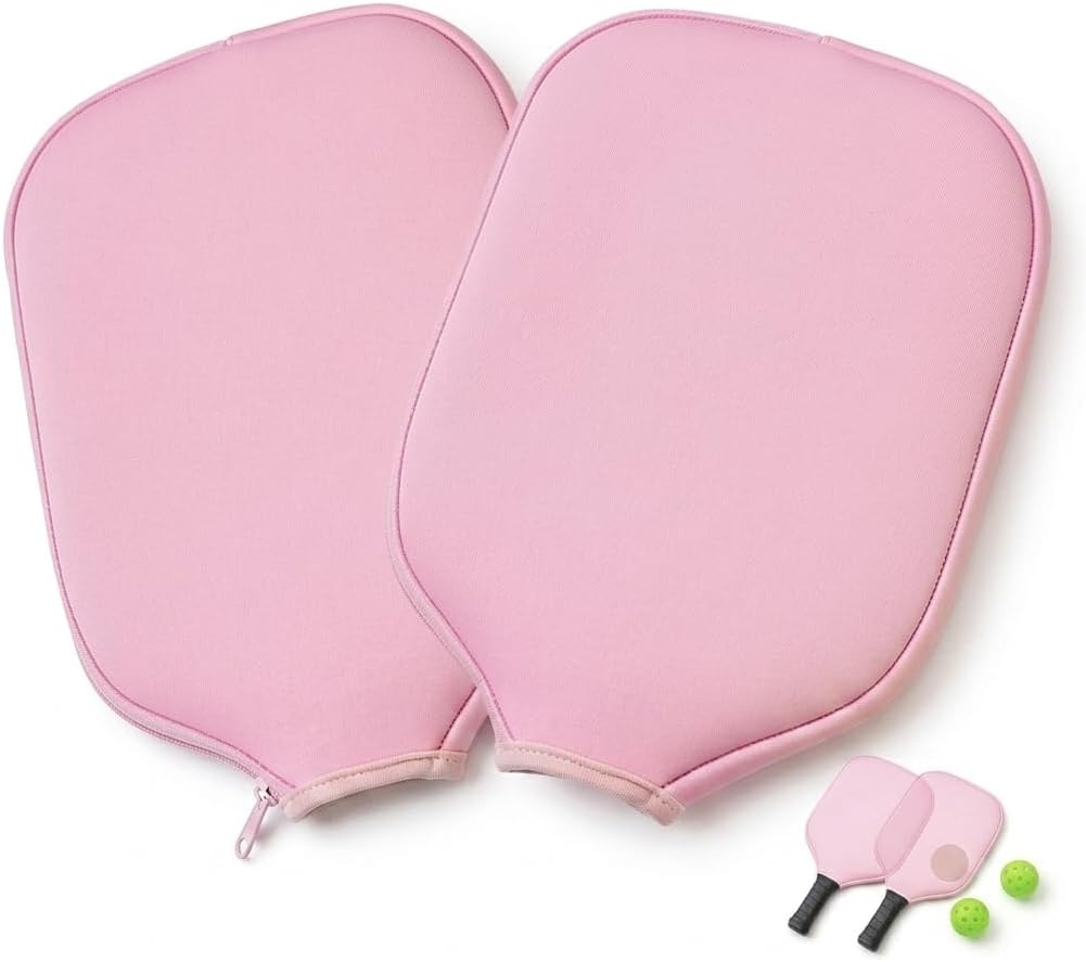 2PCS Pickleball Paddle Covers, Pickleball Racket Sleeve Storage Bag, Universal Case Size Fits for Most Standard Pickleball Paddles