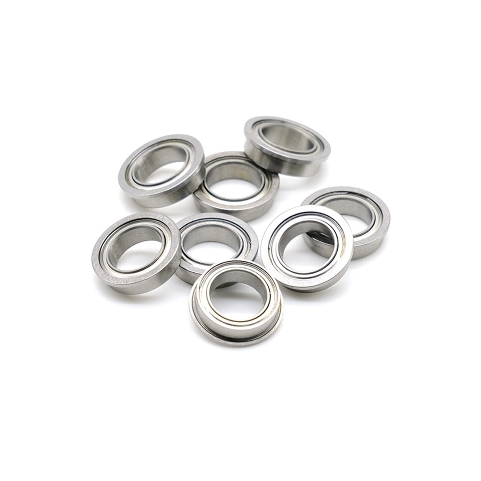 10 Uds F696ZZ ABEC-7 rodamiento de bolas con brida 6x15x5mm rodamientos de acero cromado blindados de Metal