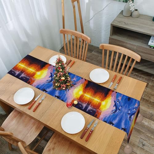 Chemin de table pour salle a manger decoration maison chaleureuse - 8