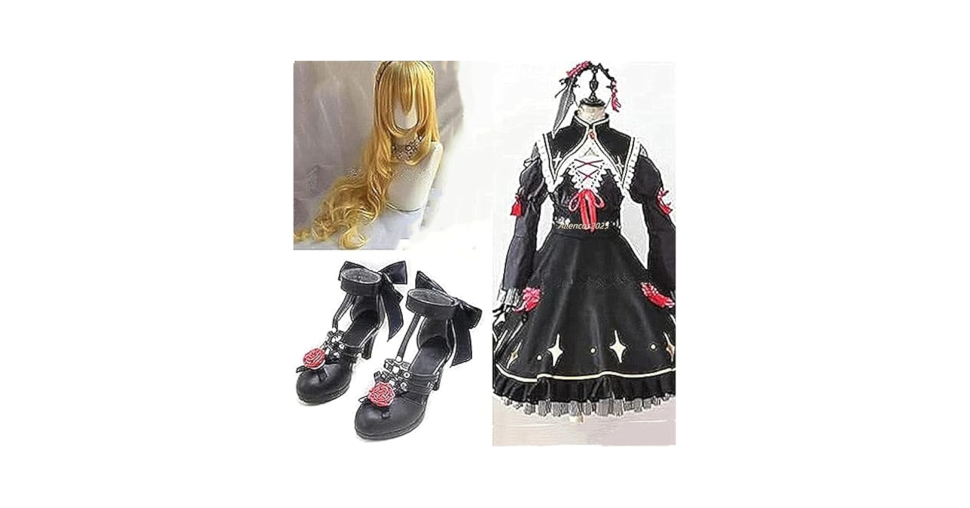 Amazon.co.jp: 卯月コウ コスプレ 衣装+髪飾り+ ウィッグ+ 靴