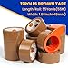 TAPEBEAR Brown Packing Tape with Dispenser, 2.6mil x 1.88
