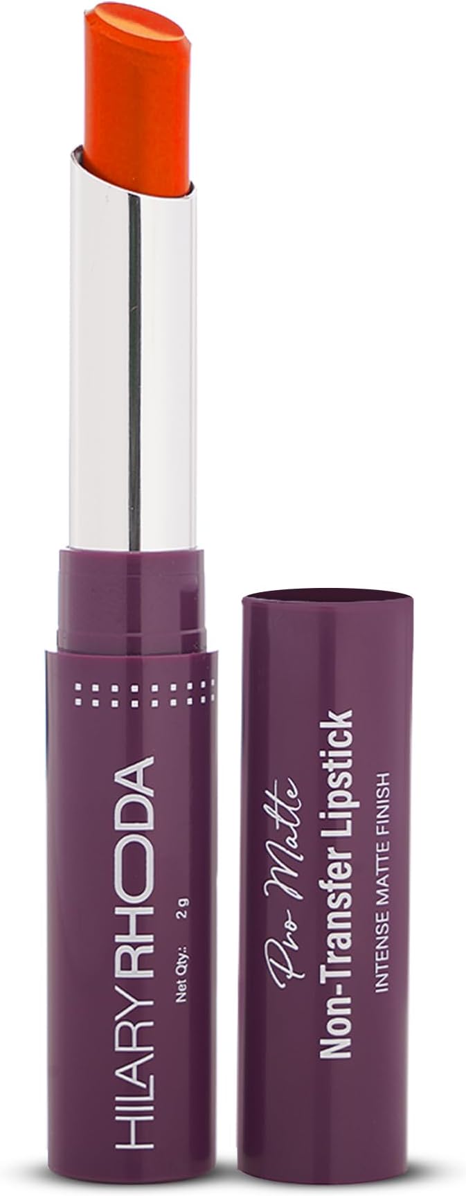 Pro Matte Non-Transfer Lipstick | Waterproof & Smudge-Proof | 12-Hour Long Stay | 24 Shades Available | Highly Pigmented Matte Finish Lipstick | 2g - (Orange | Shade 15)