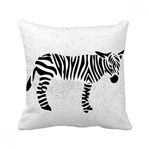 Coussin zèbre noir déco de maison et housse de coussin de canapé - 2