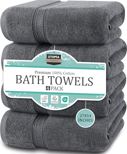 Utopia Towels - Badhanddoekenset, 4-pack - Premiumkwaliteit