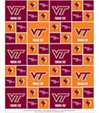 Virginia Tech Hokies Checker Cotton Fabric