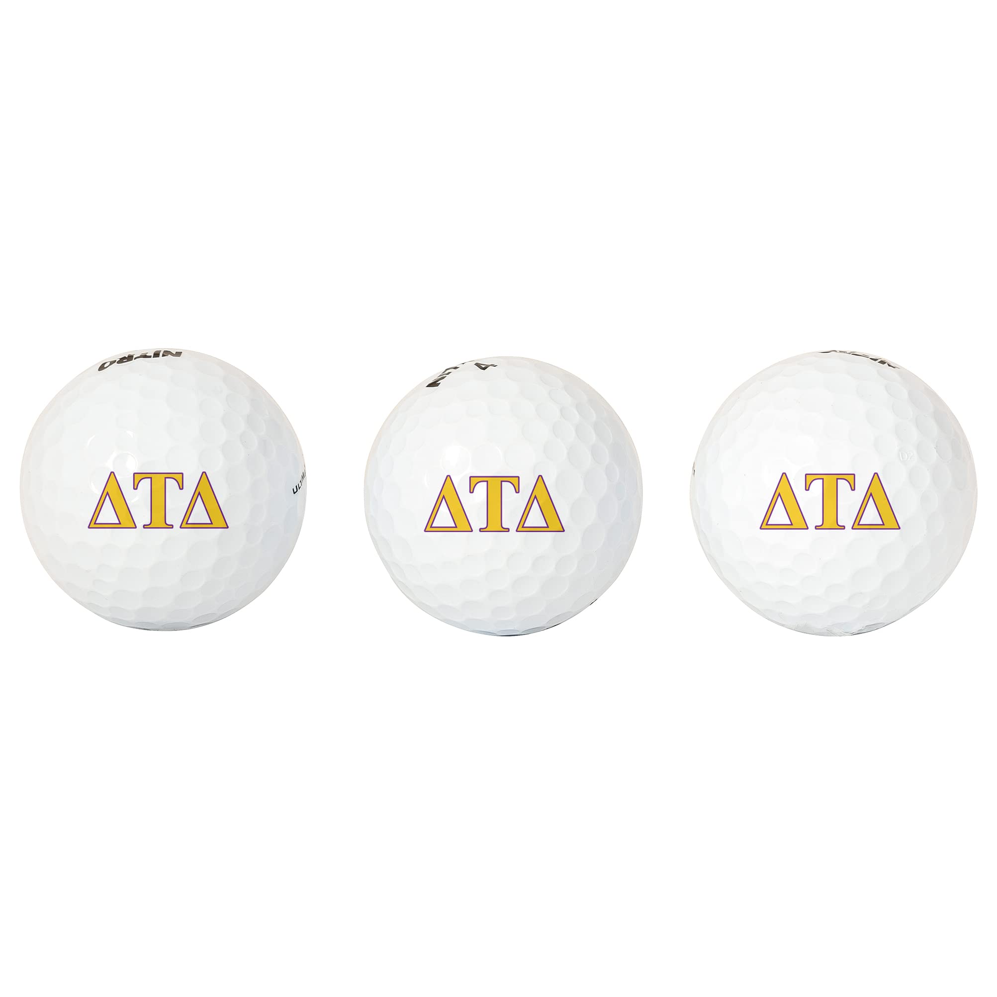Desert Cactus Delta Tau Delta Golf Balls 3 Pack Full Color Golf Ball (Letter)