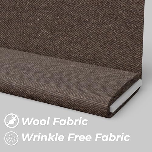 Image of BIGREAMS Unstitched Herringbone Wool Blazer Yarn-Dyed Fabric for Three Piece Suit | 58 inch Wide, Wrinkle Free, Best for Coat Pant, Nehru Jacket (Free Size)