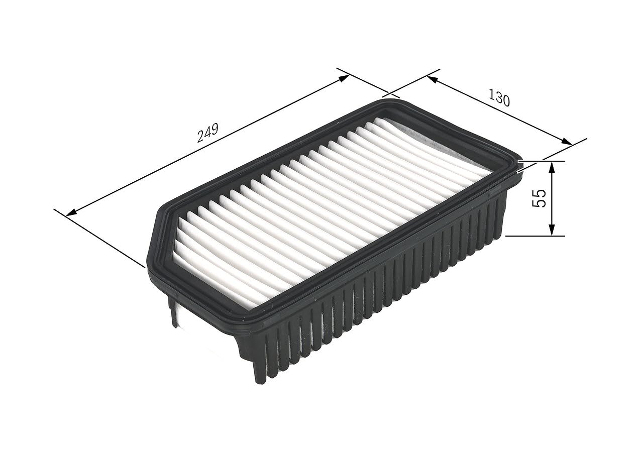 Bosch Filtro Aria per Auto S0137 - Trattiene le particelle solide all'esterno della presa d'aria - Resistente all'umidità ed altamente resistente alla trazione