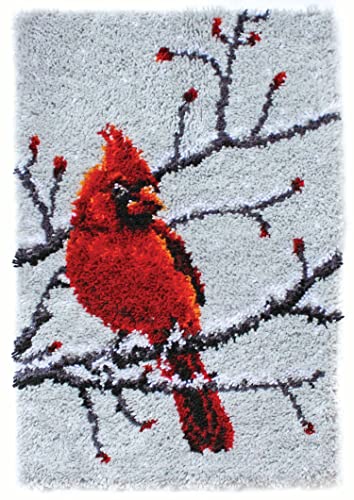 Image of Wonderart Latch Hook Yarn, Classic Cardinal