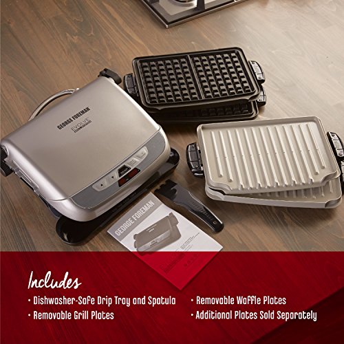 Foreman GRP4842P MultiPlate Evolve Grill With Ceramic Grilling