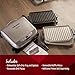 George Foreman 5-Serving Multi-Plate Evolve Grill System with Ceramic Plates and Waffle Plates, Platinum, GRP4842P