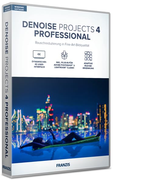 DENOISE 4 Pro (1 PC, Lifetime) | AI-Powered Noise Reduction | Eliminates All 7 Types of Image Noise | Retains Sharpness & Detail | Ideal for Low-Light & High-ISO Photography