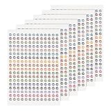 BENECREAT 6 Sheets 1404pieces Small Meal Planning Icons, Decorative Planning Stickers Multicolor...
