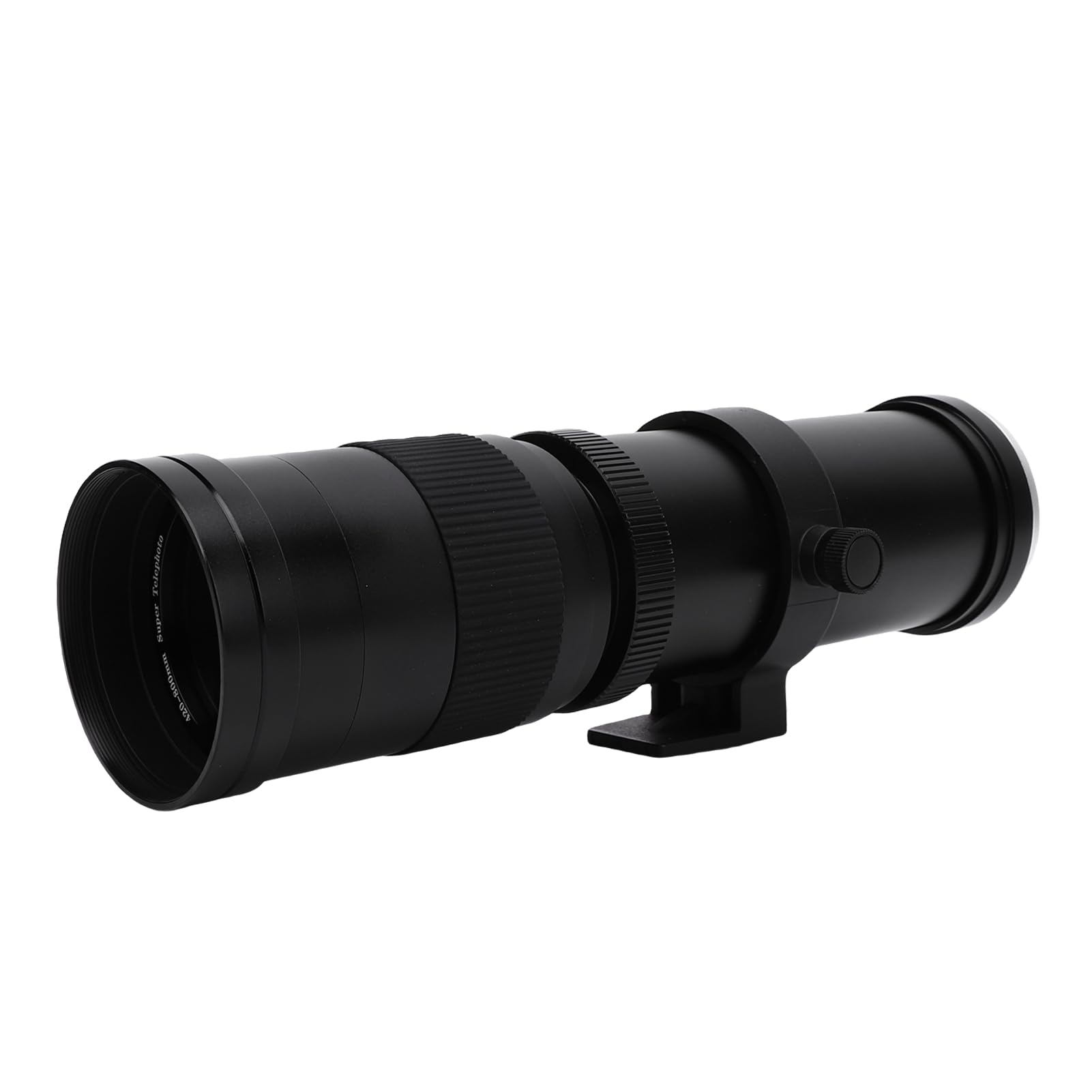 Fabater Obiektyw Zmiennoogniskowy 420–800 mm. Potężny Teleobiektyw z ręczną regulacją Ostrości do Obserwacji Ptaków i Fotografowania Dzikiej Przyrody (BLACK)