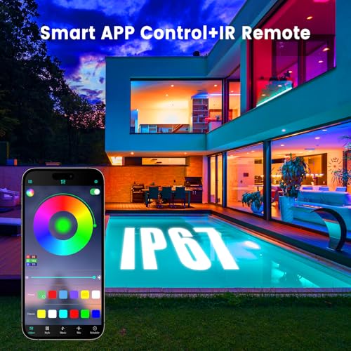KIKO-100ft-Outdoor-LED-Strip-Lights-Waterproof-IP67-Waterproof-Outside-Led-Light-Strips-with-App-Remote-Control-Music-Sync-RGB-Exterior-24V-Led-Rope-Lights-for-Balcony-Deck-Roof-Garden-Pool