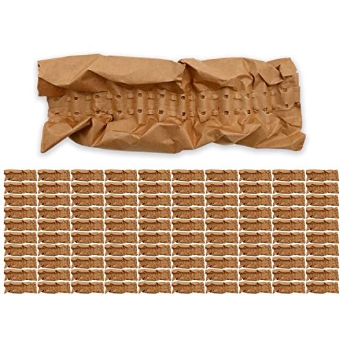 Papierpolsterstreifen Packpolster Papierpolster Verpackungsmaterial Füllmaterial Stopfmaterial ca. 300 x 100 x 40 mm - 100 Stück